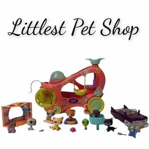 Littlest Pet Shop Vintage Toys Y2K 2000s Collectible Miniatures Cat Bunny Monkey